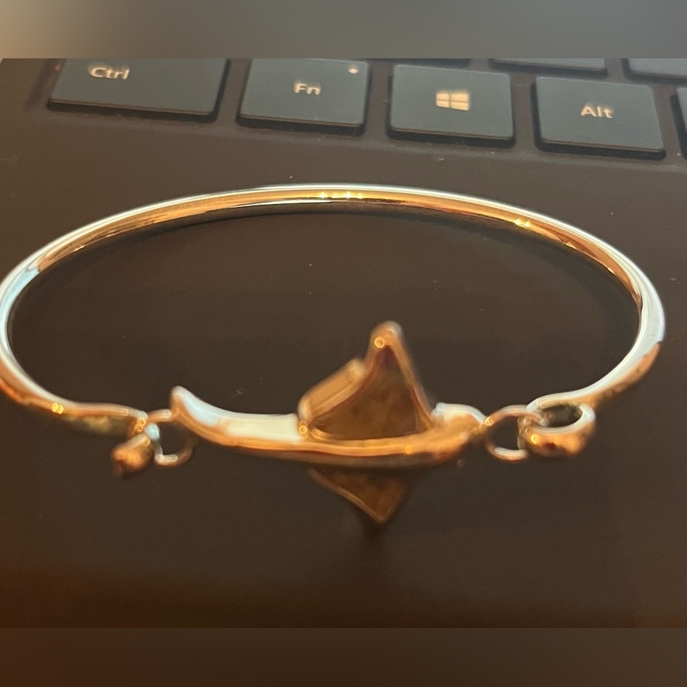 Sterling silver sand filled bracelet